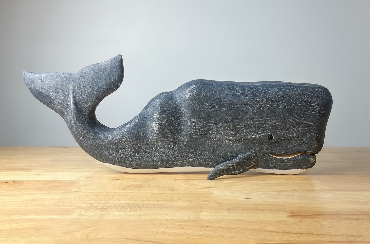 Hand-Carved Sperm Whale