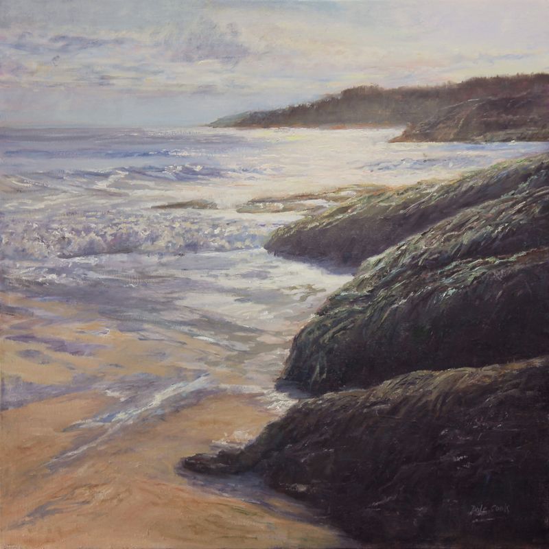 "Glancing Light" 20x20" Oil on Canvas