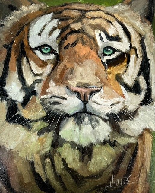 "Green Eyes" 8x10" Painting