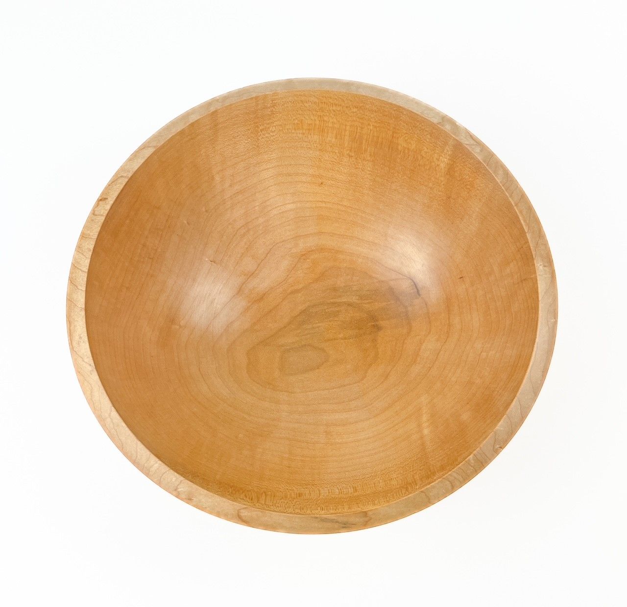 Larry Fagan Saint John New Brunswick Canada Handworks Gallery Canadian Woodwork Artist Rothesay Curly Maple Wood Bowl 