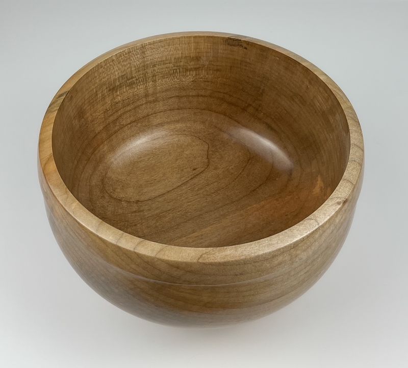 Larry Fagan Saint John New Brunswick Canada Handworks Gallery Canadian Woodwork Artist Rothesay Maple  Wood Bowl 
