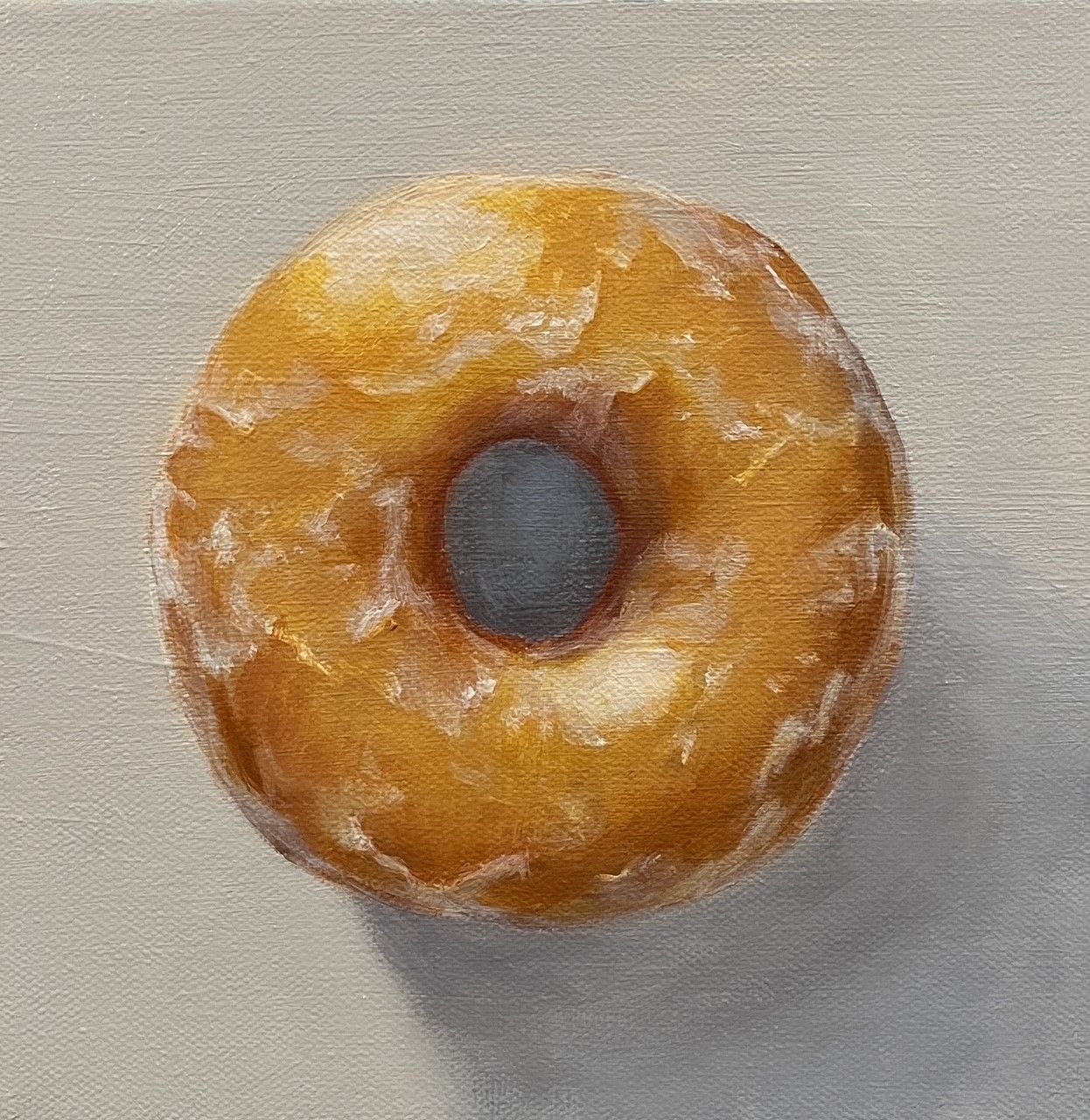 "Existential Glaze" (Honey Glazed) 8x8" Acrylic Painting