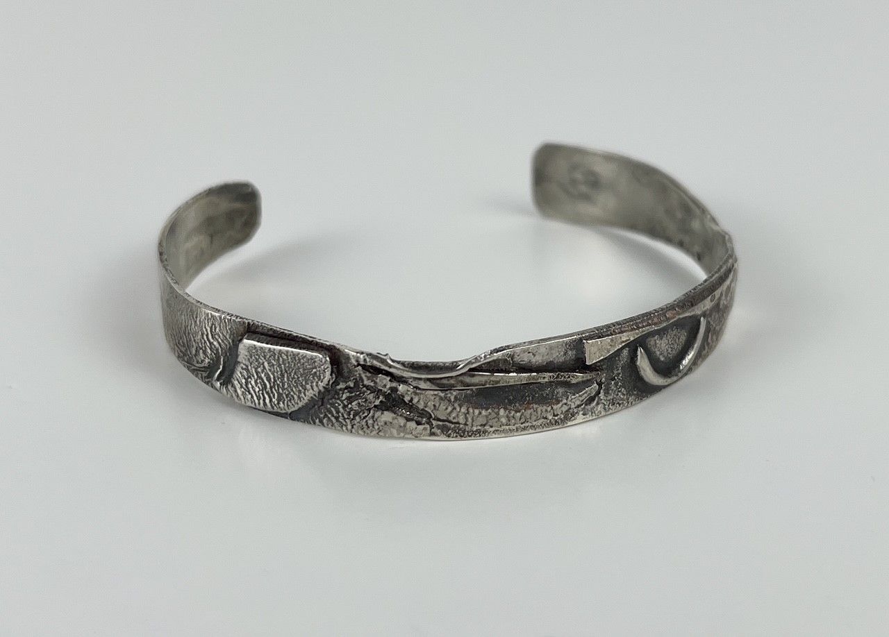 Oxidized Sterling Silver Cuff