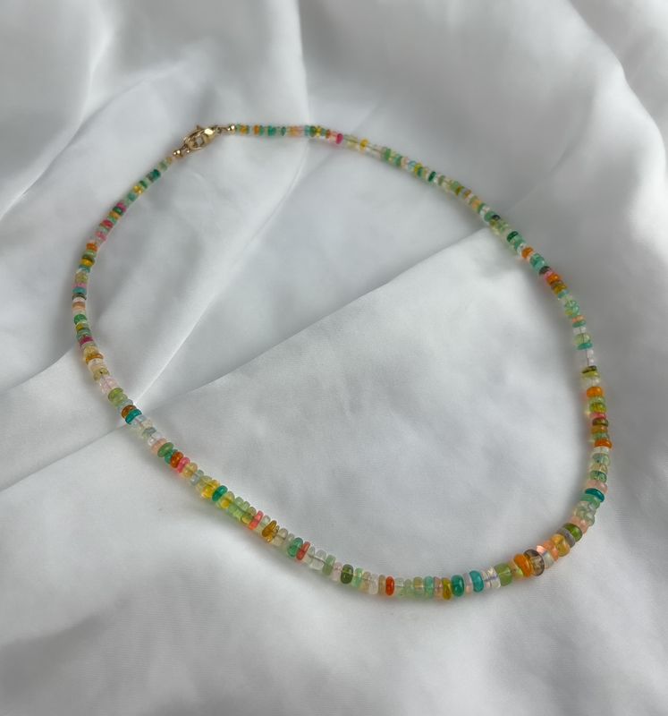 Opal Necklace 14k Gold Filled