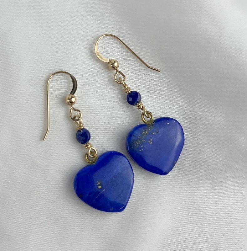 Lapis Earrings 14K Gold Filled