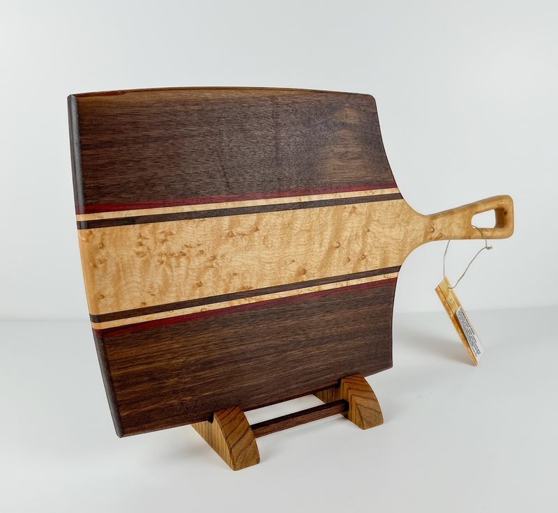 Mixed Wood Boards with Butternut Stand