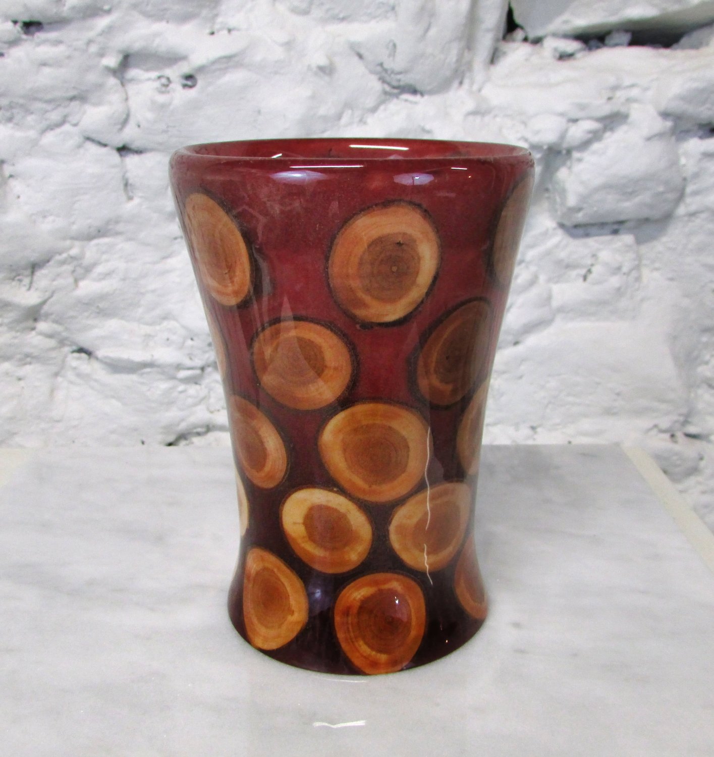 Vase, Epoxy and Wood, 4x5 3/4