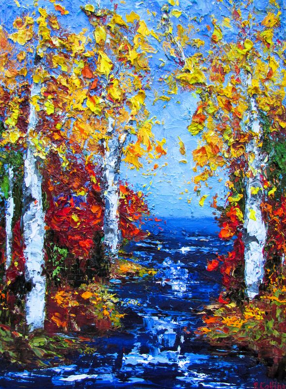 "Mother Nature's Dance" 12x16" Oil Knife Painting on Canvas