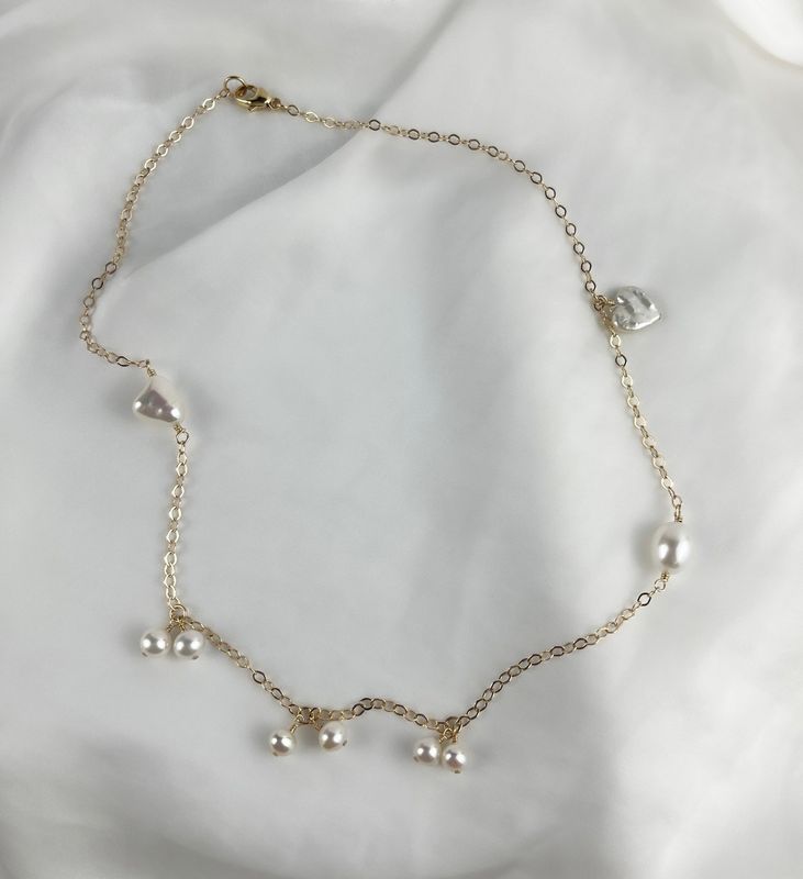Pearl Necklace Gold-Filled