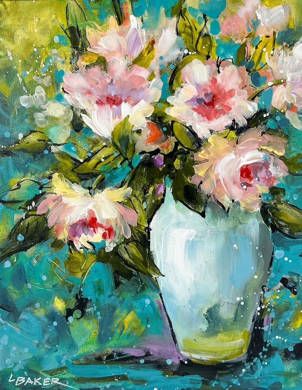 "Garden Gift" 11x14" Acrylic Painting on Canvas
