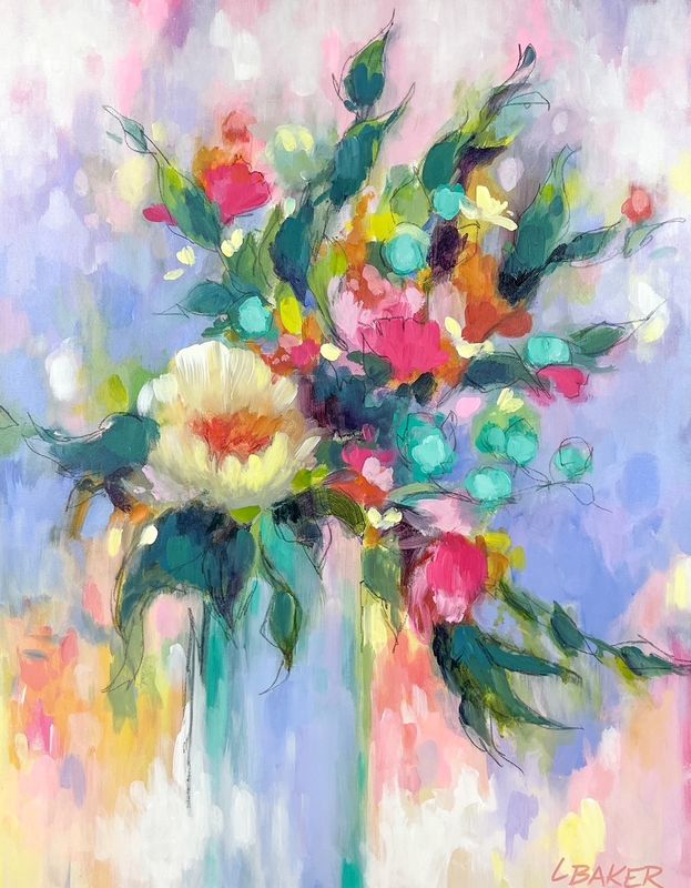 "Chardonnay" 22x28" Acrylic Painting on Canvas