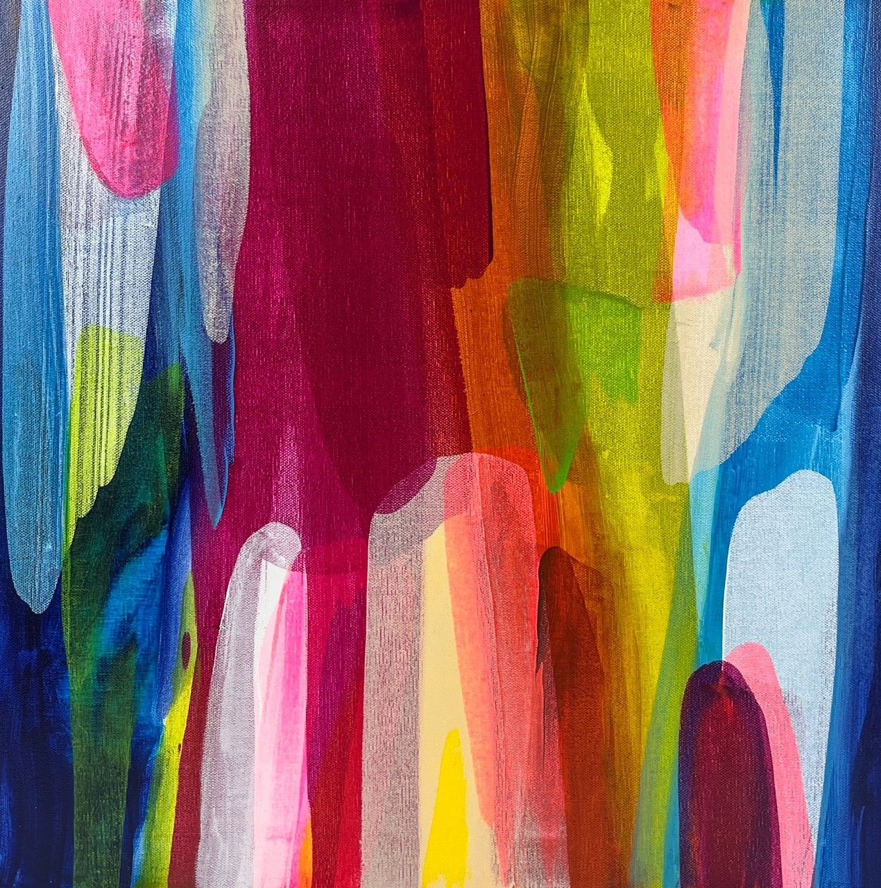 "Better Together" 20x20" Acrylic Painting on Canvas