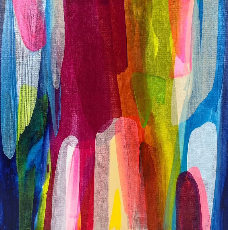 "Better Together" 20x20" Acrylic Painting on Canvas
