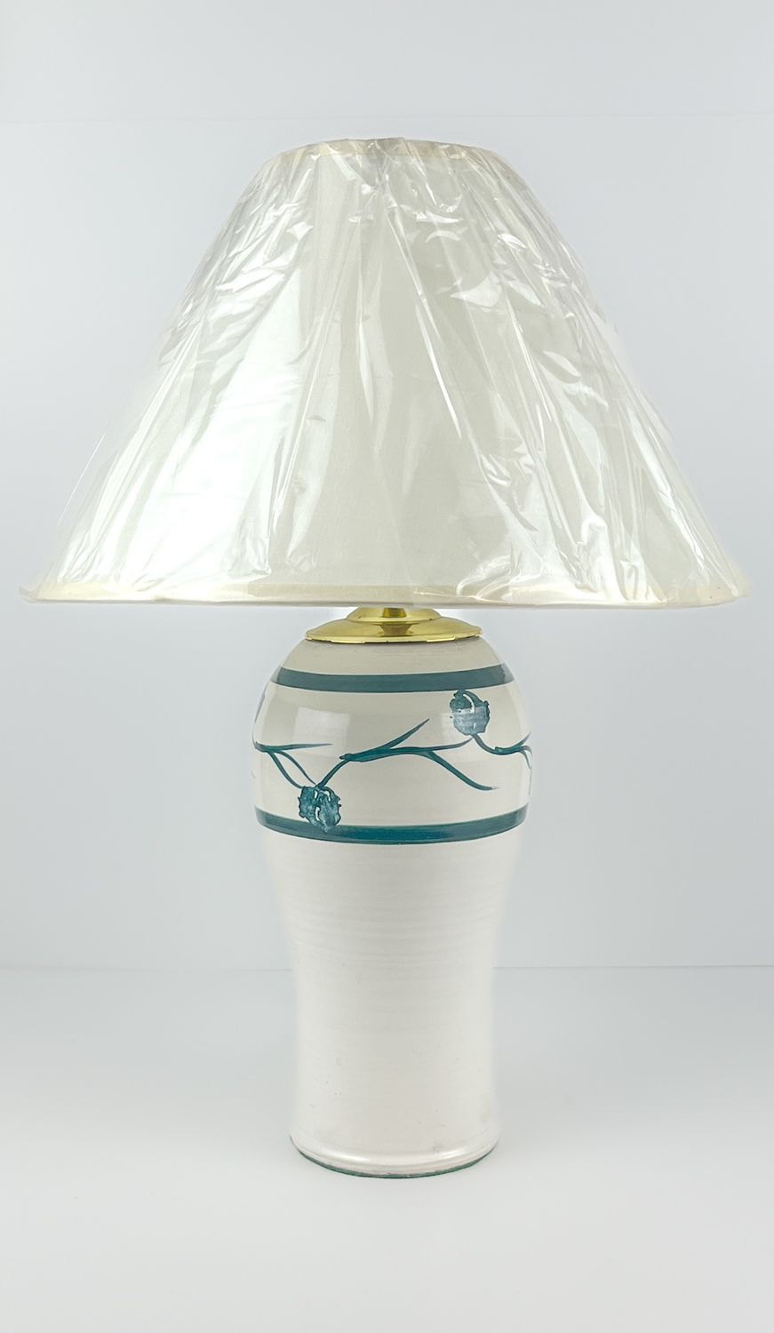 Green Stoneware Lamp