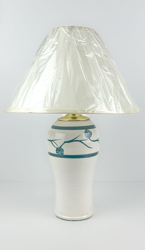 Green Stoneware Lamp