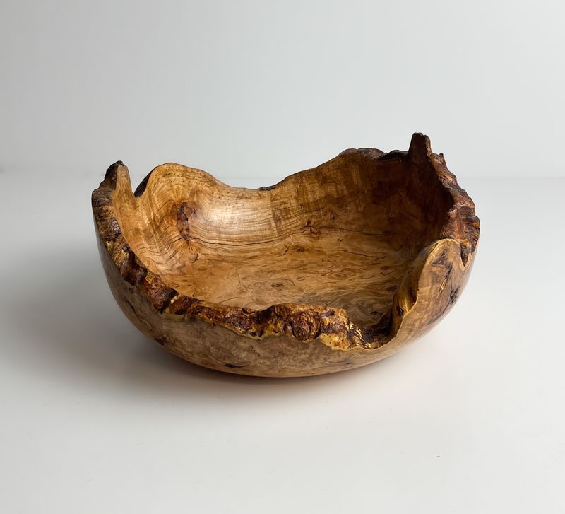 Live Edge Cherry Burl Bowl 8.75x3"