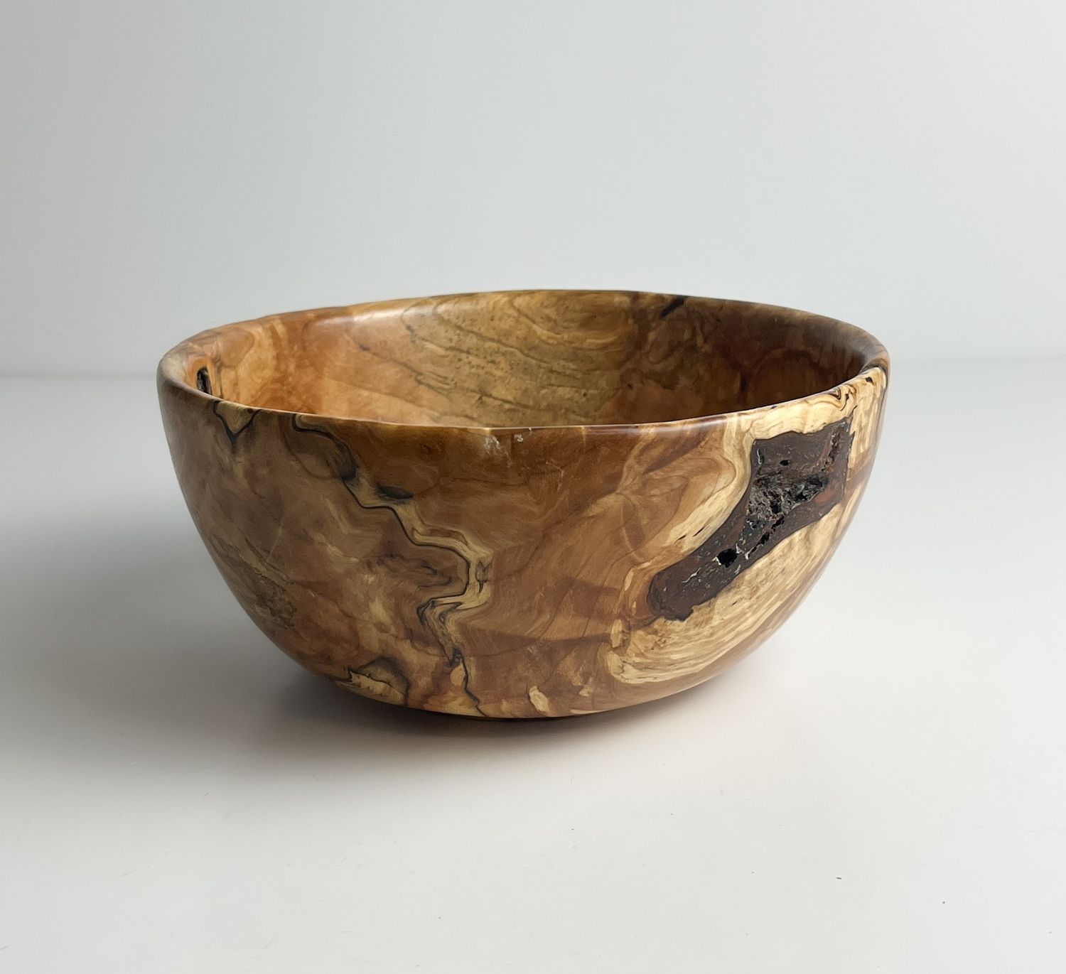 Cherry Burl Bowl 6.75x3"