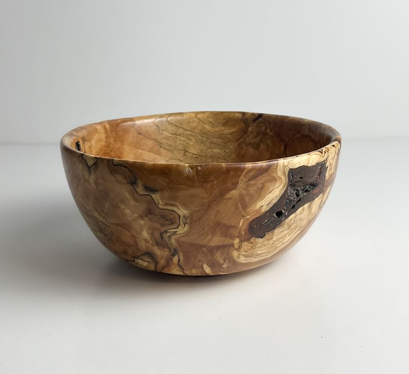 Cherry Burl Bowl 6.75x3"