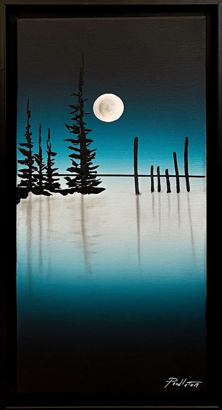 "Seaside Stakes" 8x16" Acrylic Painting