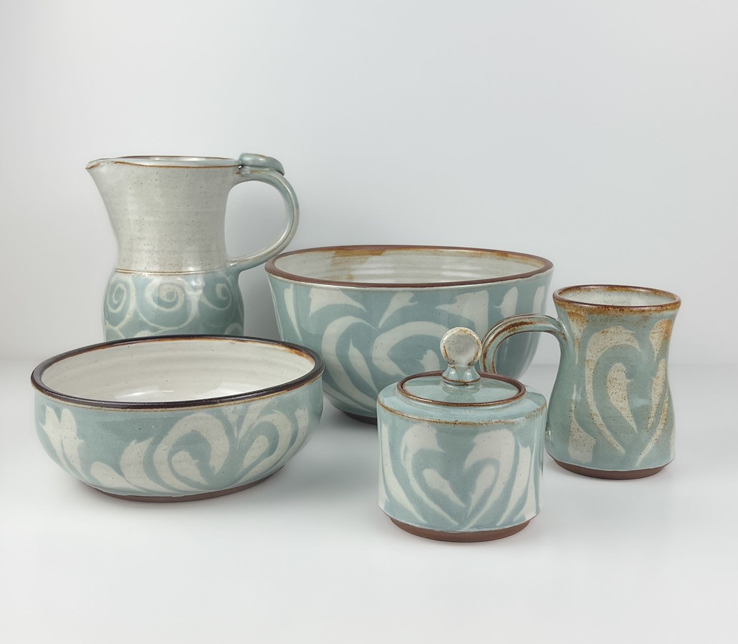 Sand and Sea Series by Morning Sun Pottery