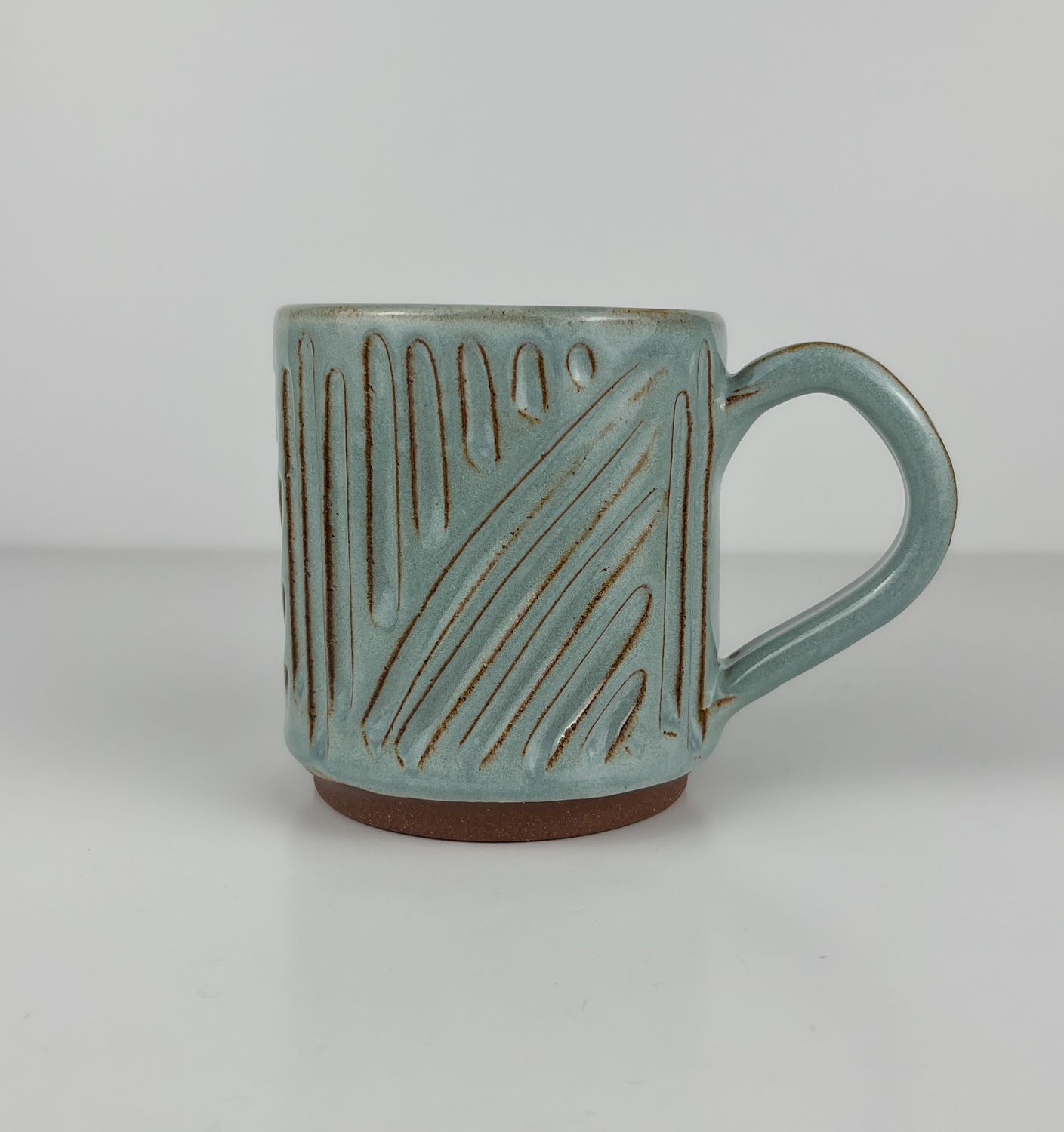 Carved Blue Collection by Morning Sun Pottery