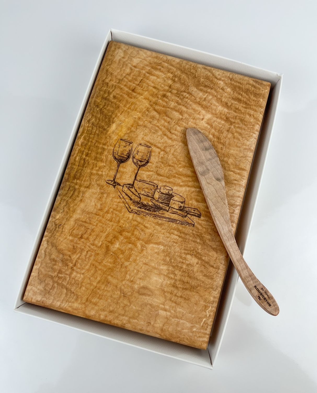 Gift Set (2 pieces) : Cheese Board with Knife