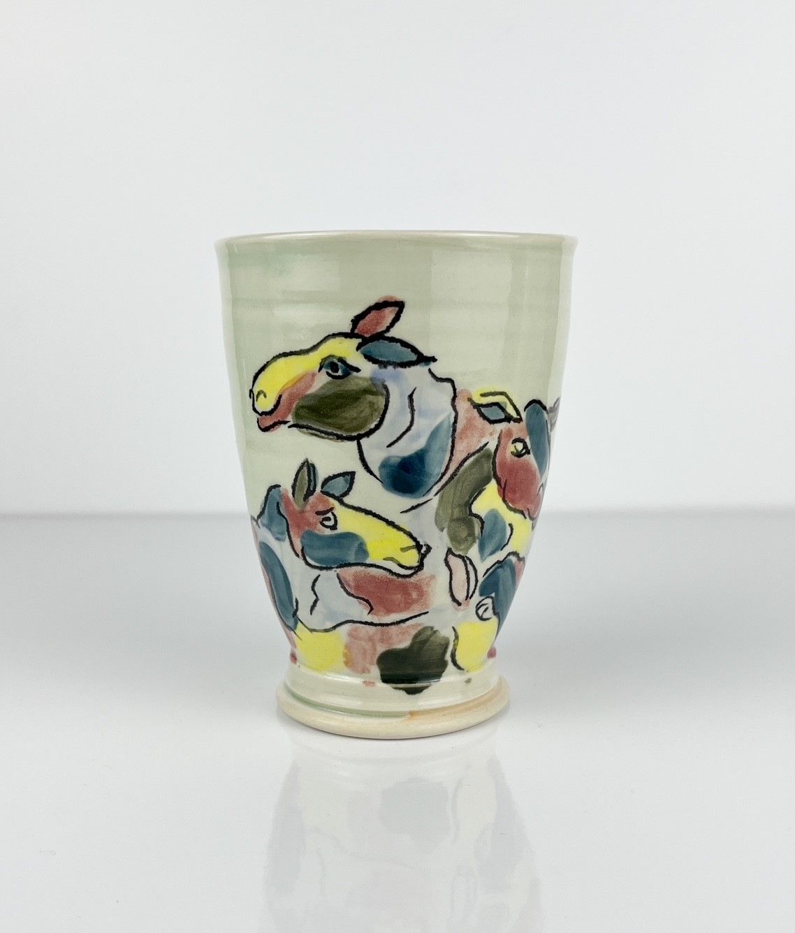 Celadon Pottery Collection with Incised Color