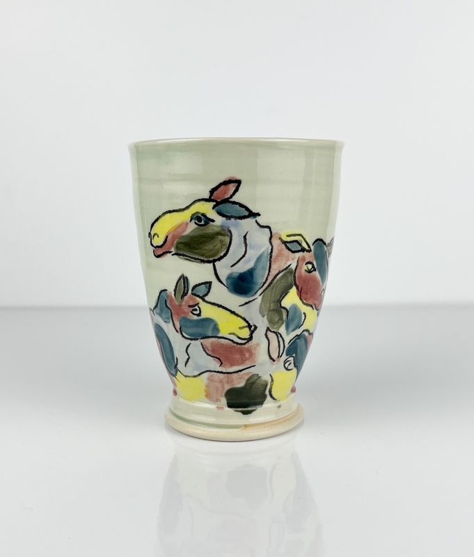 Celadon Pottery Collection with Incised Color