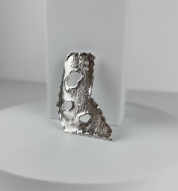 "Two Hearts" Sterling Silver Pendant (Chain Sold Separately)