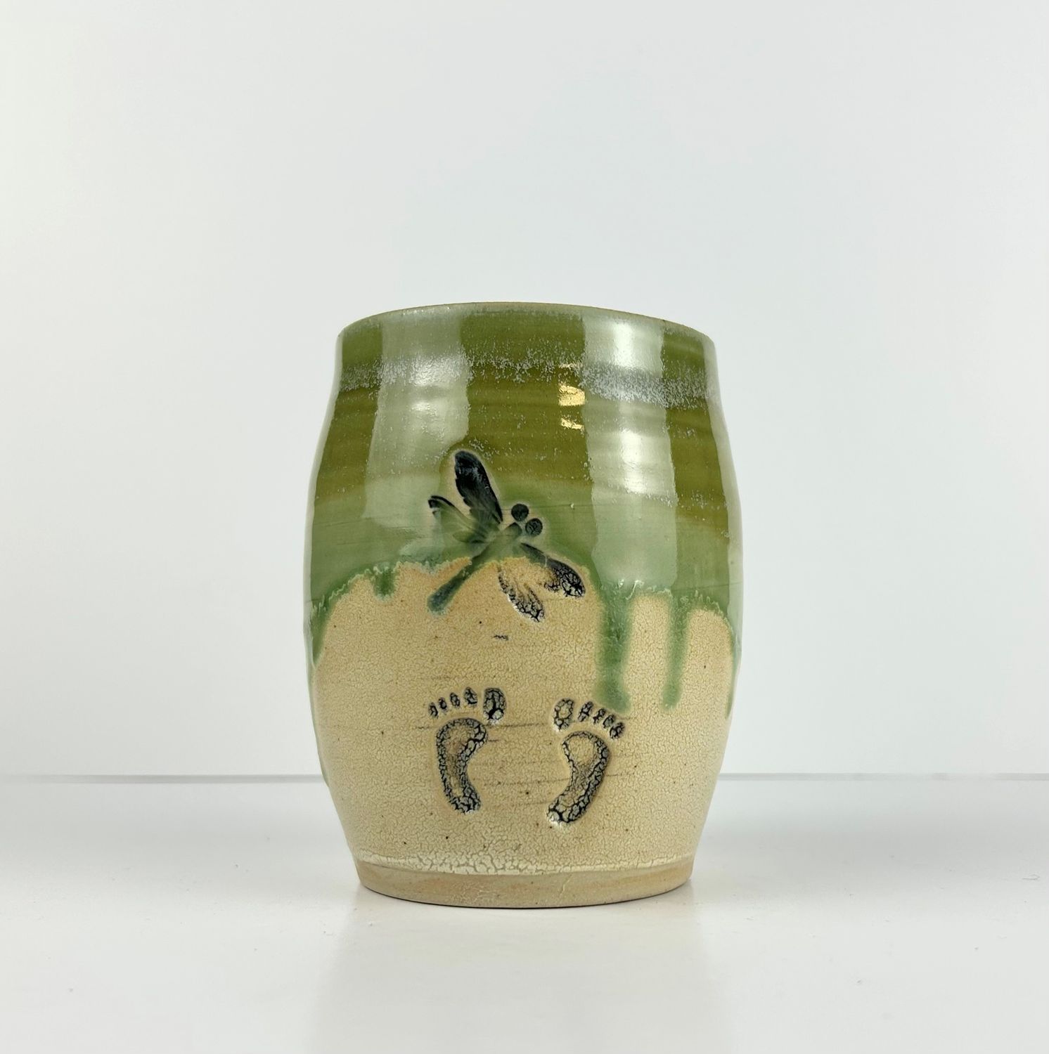 Large Pottery Tumbler