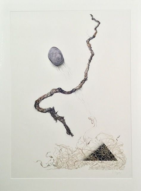 "Bentwood" 19.75x27.5" Framed 26x34" Watercolor