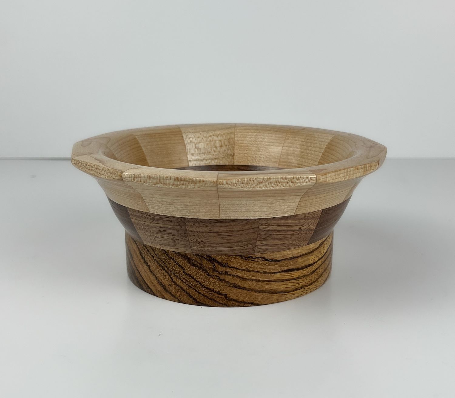 Zebra with Maple Bowl 6"