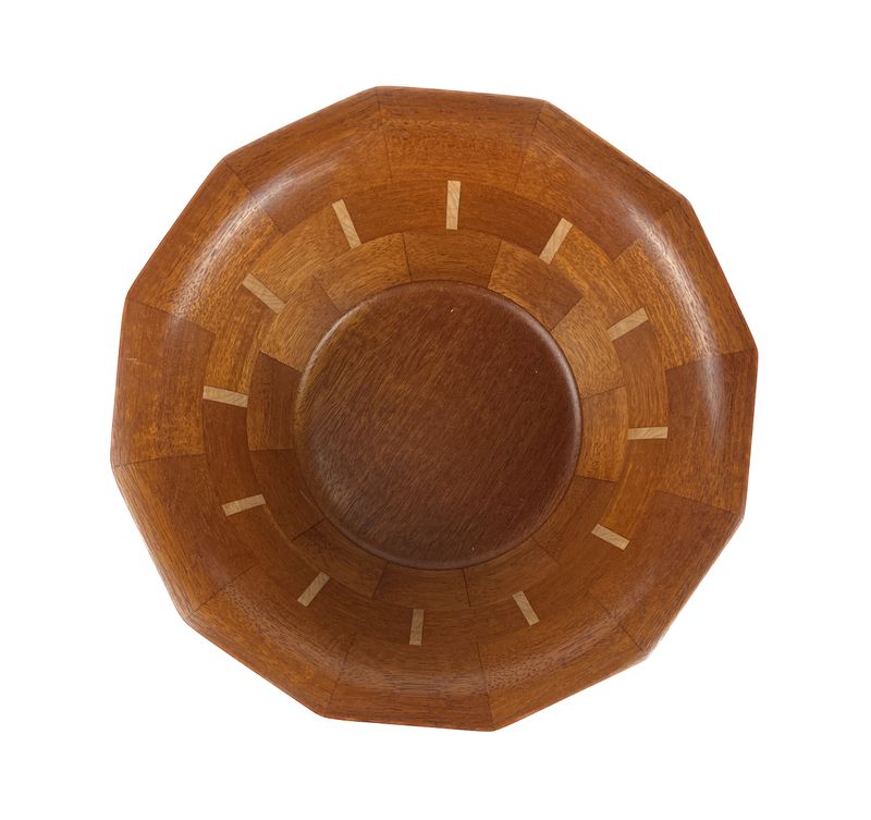 Mahogany and Maple Inserts 8" Bowl