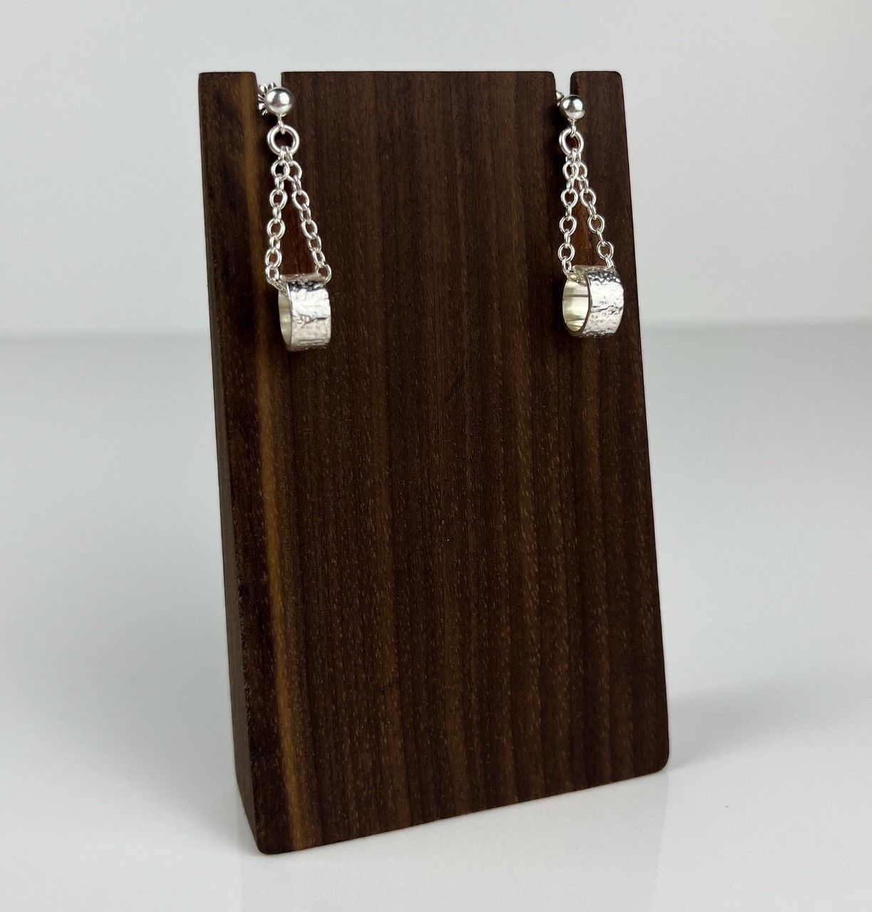 Textured Ring and Chain Collection Sterling Silver