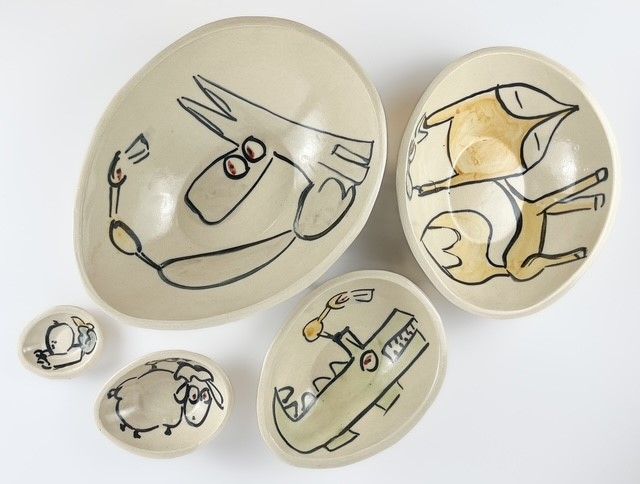 Whimsical 5 Piece Oval Nesting Set (SET OF 5)
