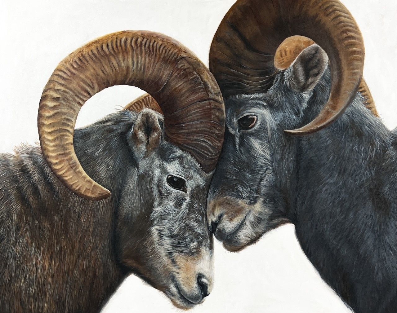 "Head Strong" 30x24" Acrylic Painting on Canvas