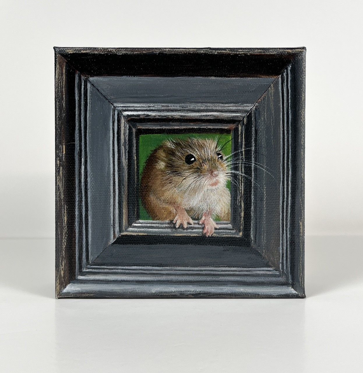 "Curiosity"  6x6" Acrylic Painting on Canvas