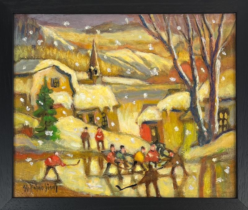 "Joute du Jeudi" 10x12" Oil