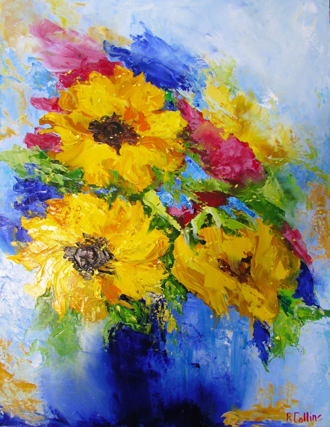 "Sun Kisses and Warm Memories" 14x18" Oil on Canvas