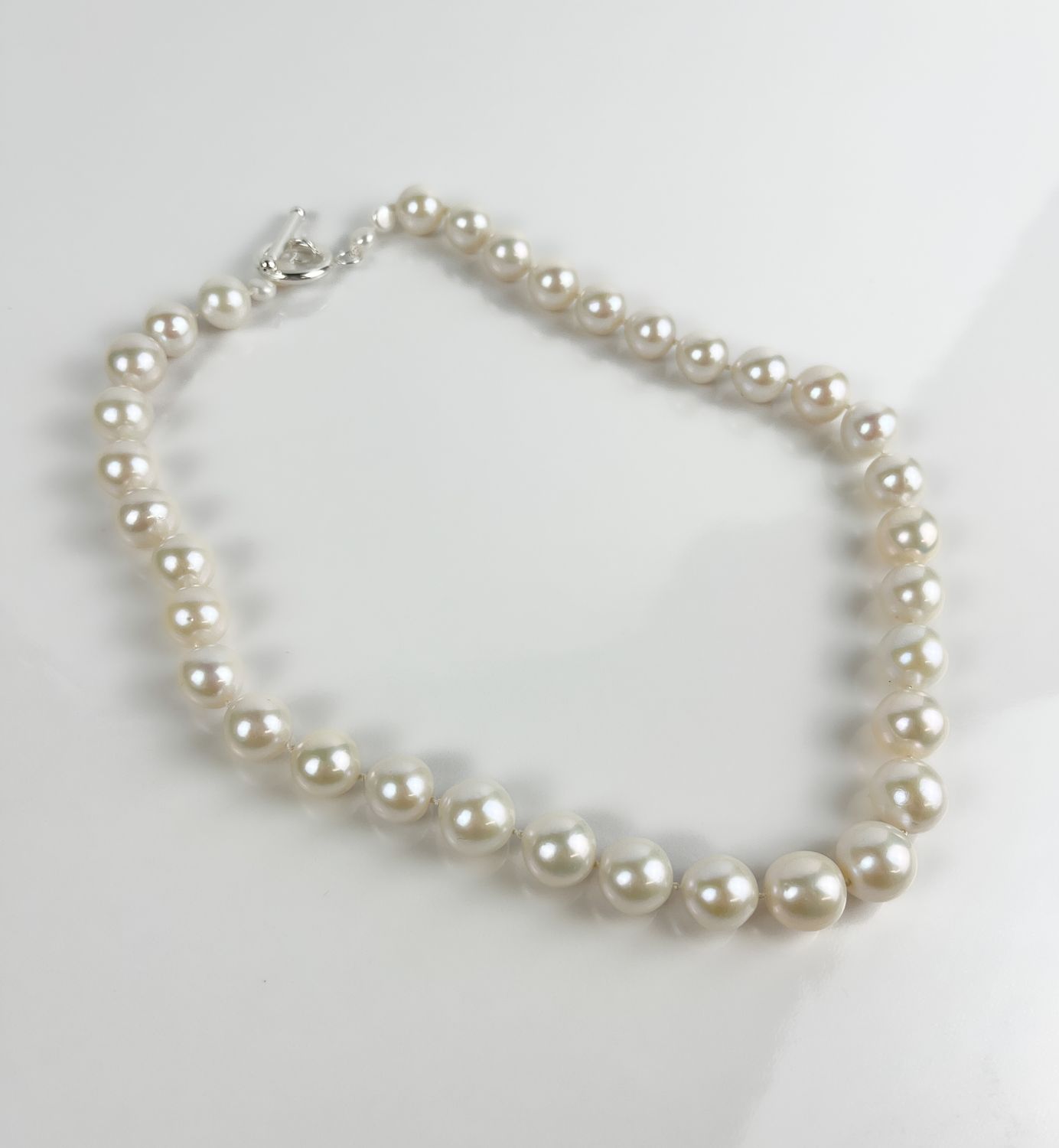 AAA Grade 18" Pearl Necklace SS Toggle