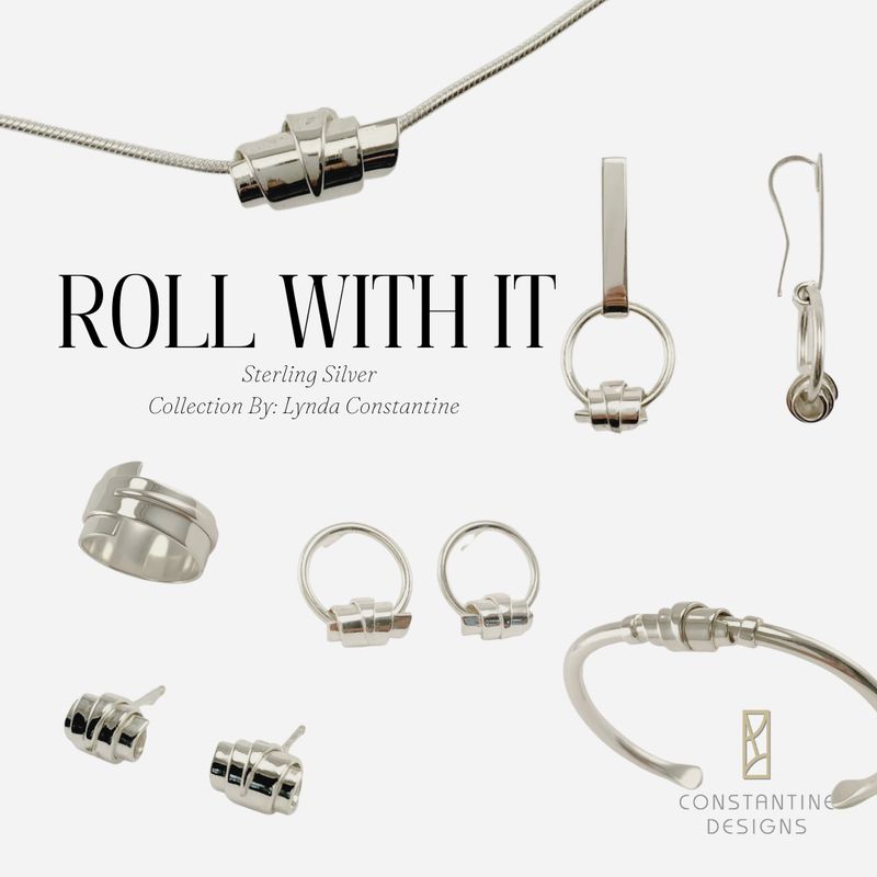 "Roll With It" Collection Sterling Silver