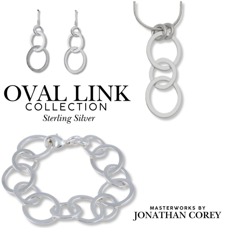 Oval Link Collection Sterling Silver