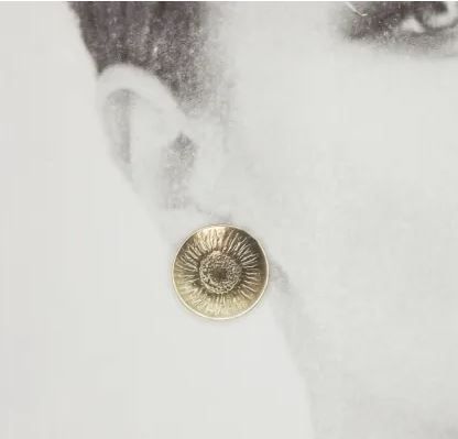 Sunflower Stud Earrings 5/8"