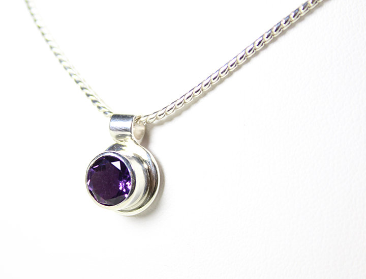 Amethyst Purple  Necklace