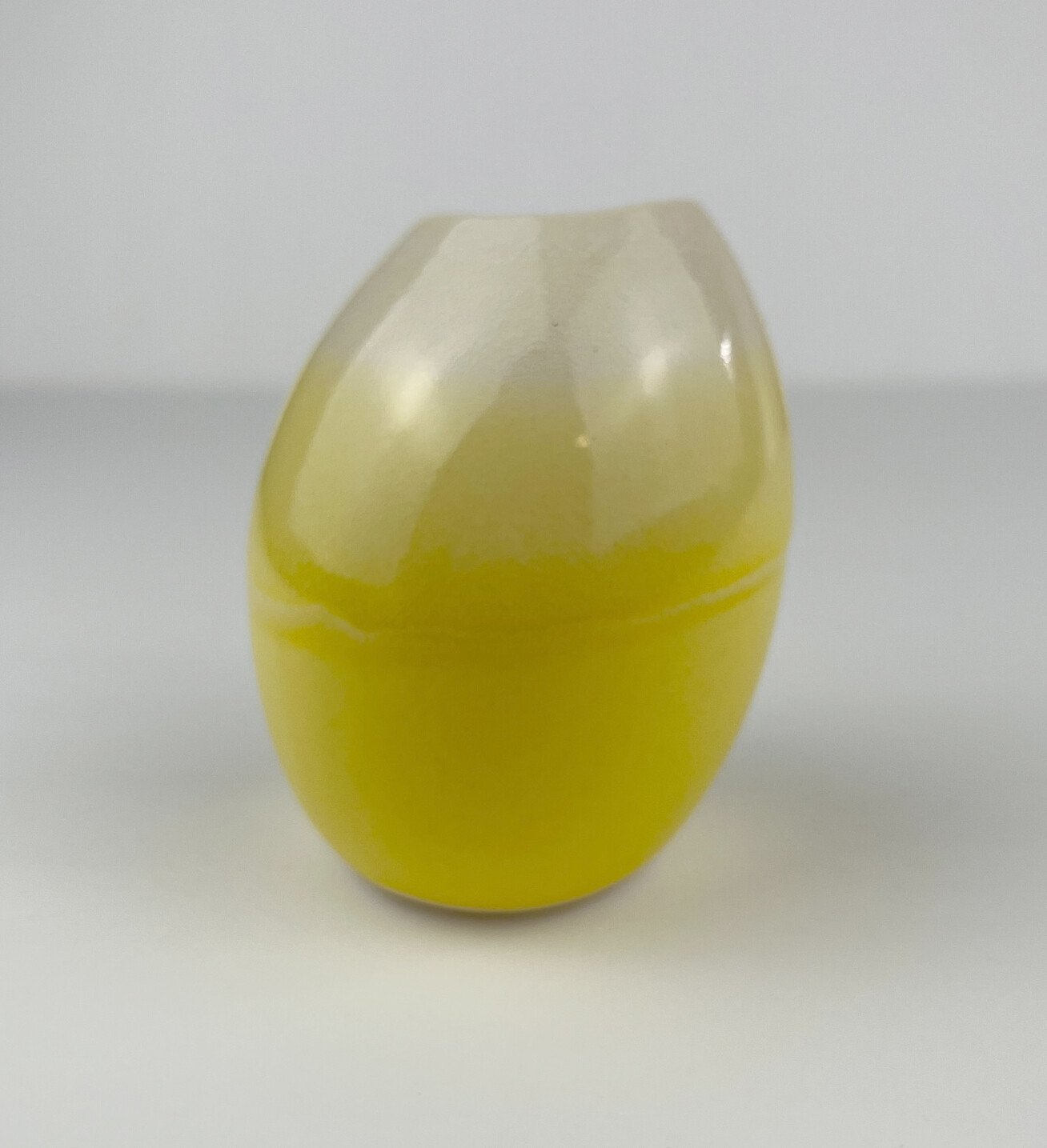 Pebble Pottery Vase, Color: Yellow