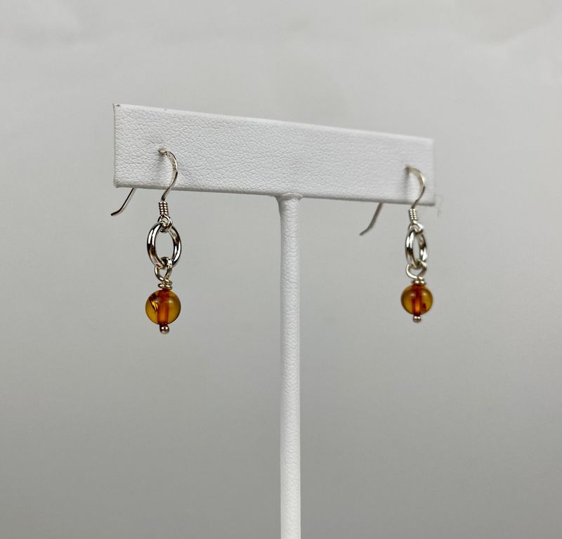 Mail Smith Drop Earrings Amber Mail Smith Drop Earrings Amber