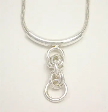 XOXO Hugs and Kisses Sterling Silver, Option: Pendant on 18" Snake Chain