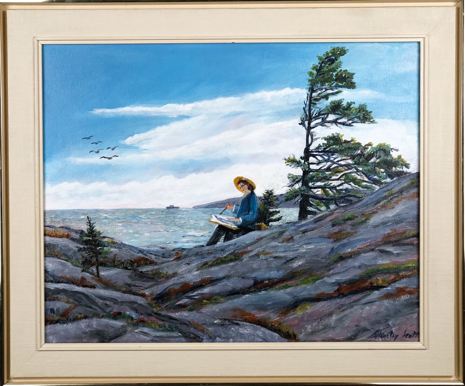 Shirley Ann Scott Artist Painter Handworks Gallery Saint John New Brunswick NB Watercolor Painting Irving Nature Park Fundy