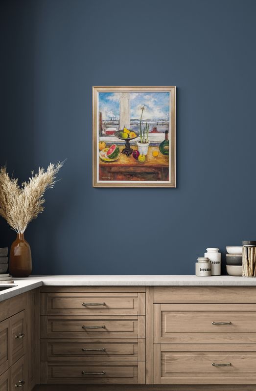 Octavio Ribeiro Artist Painter Handworks Gallery Saint John New Brunswick Framed Oil Painting Still Life Fruit Harbour View 