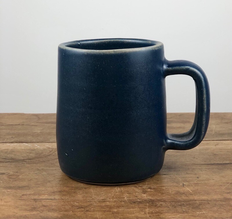 Darren Emenau MNO Saint John New Brunswick Canada Handworks Gallery Canadian Handmade Japonesque Pottery Large Mug Matte Blue